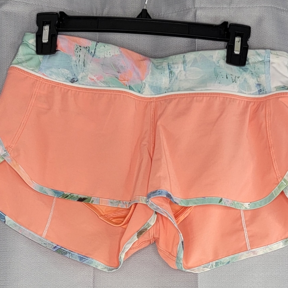 Lululemon Run: Speed Short *4-way StretchPlum Peach / Blushed Illusion Multi - Picture 3 of 4